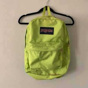 💛 2 FOR $12! Jansport Lime Green Backpack 💛